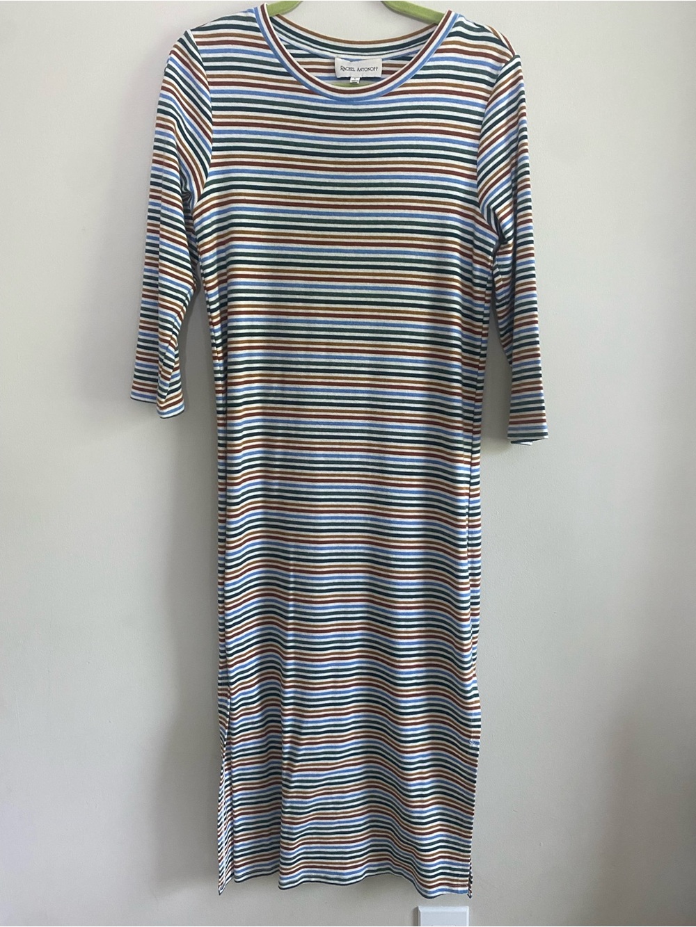Rachel Antonoff Multi-Stripe Midi Dress- Size L